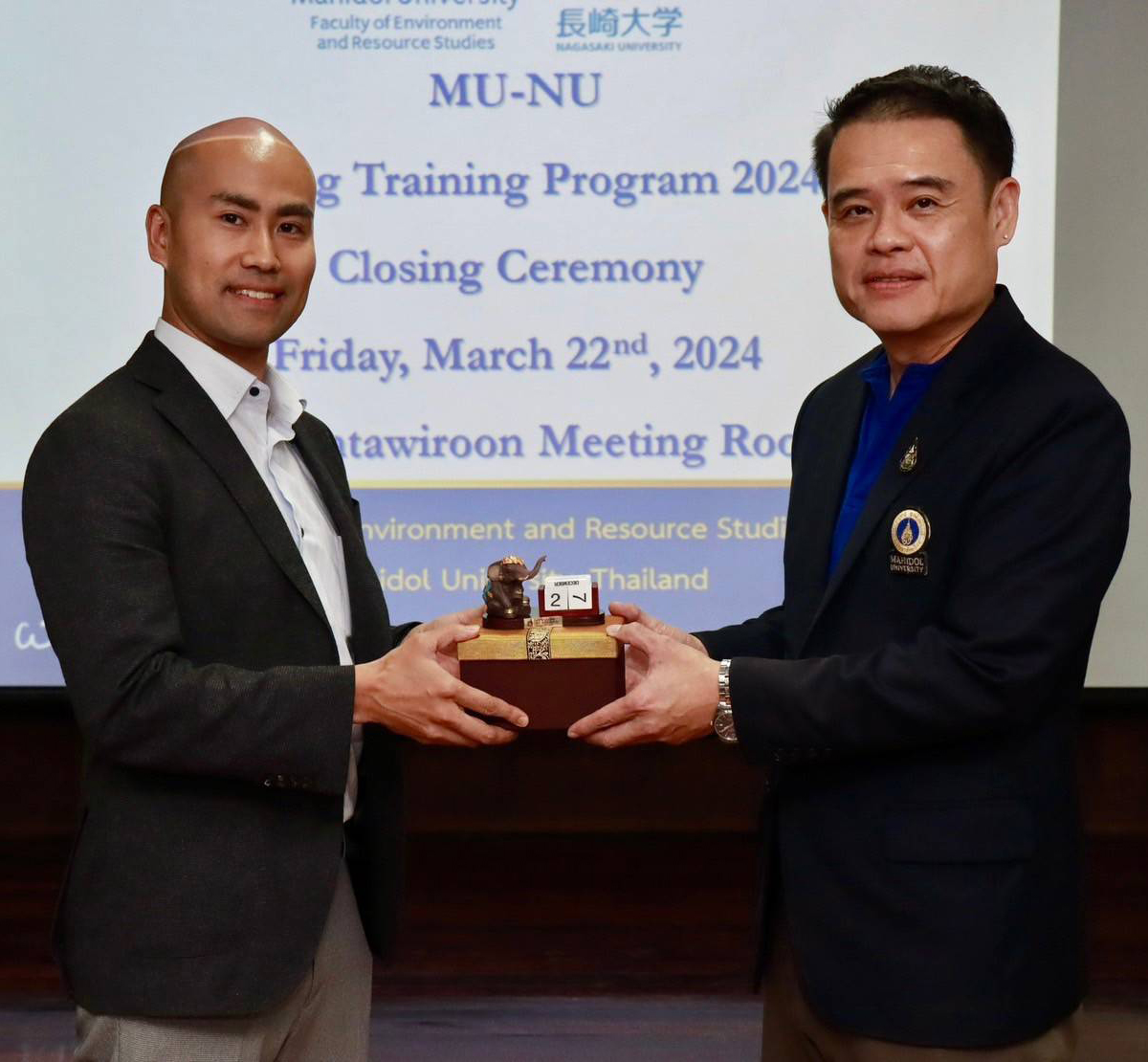 พิธีปิดโครงการร่วม &quot;MU-NU Spring Training Program 2024&quot;